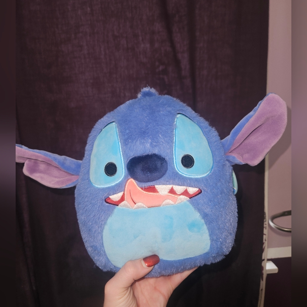 NWT Lilo & Stitch Fuzzamallow Stitch With Tongue Disney 8" Squishmallow